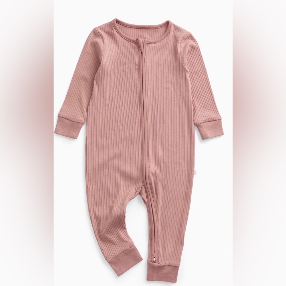 Baby Mori Ribbed Clever Zip Snug Fit Pajamas